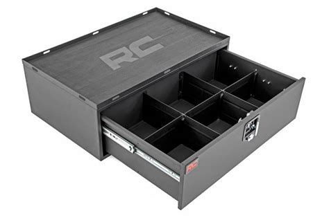 rough country storage box metal slide out lockable drawer 99030|rough metal storage box.